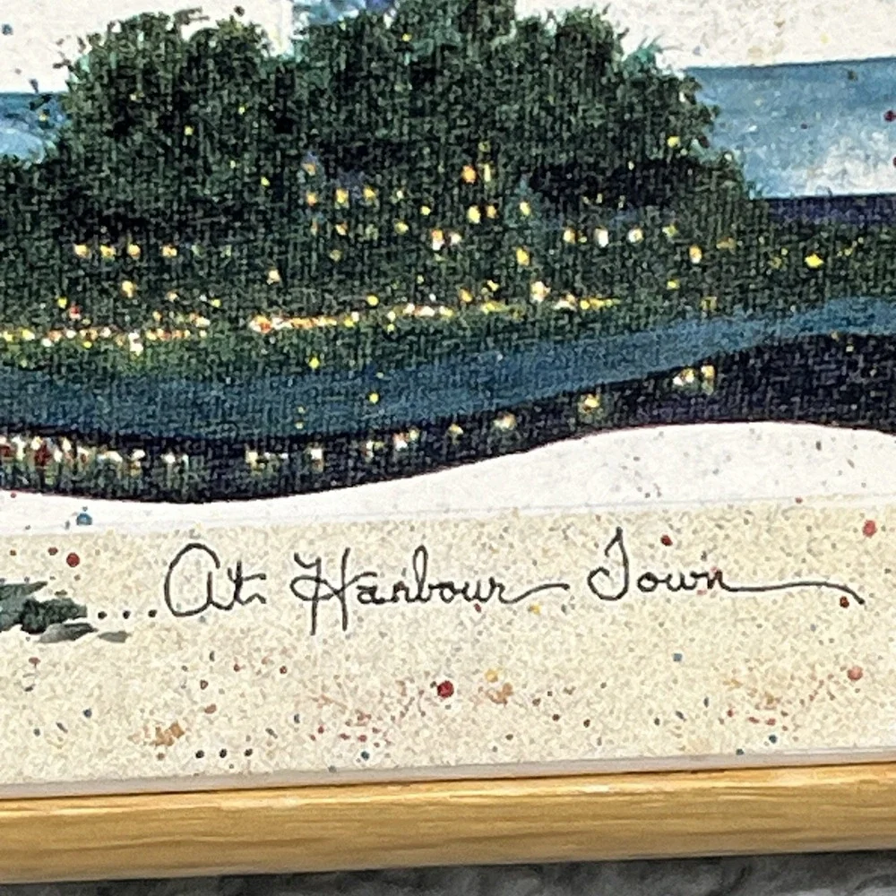 Hilton‎ Head Lighthouse Tile Drink Coasters Harbour Town Set of 4 w/ Tray